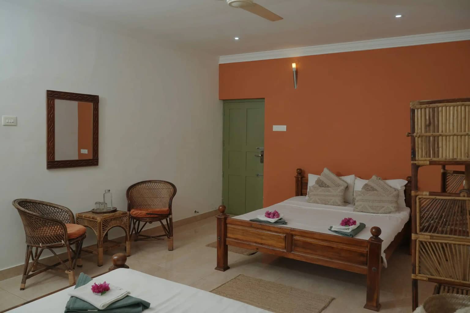 Deluxe Quadruple Room with AC and private balcony (22 sqm) - Main Image